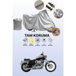 Dokaca Gri Kilit Uyumlu Harley-Davidson Sportster Custom Xl 1200S Uyumlu Motosiklet Brandası, Koruyucu Örtü