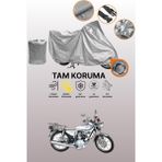 Dokaca Gri Kilit Uyumlu Kuba Çita 100R Uyumlu Motor Brandası, Koruyucu Örtü