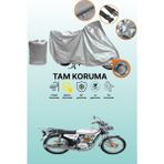 Dokaca Gri Kilit Uyumlu Kuba Çita 125R Max Gold Uyumlu Motor Brandası, Koruyucu Örtü