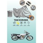 Dokaca Gri Kilit Uyumlu Kuba Çita 125R Max Uyumlu Motor Brandası, Koruyucu Örtü