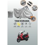 Dokaca Gri Kilit Uyumlu Kymco Downtown 250I Uyumlu Motor Brandası, Koruyucu Örtü