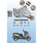 Dokaca Gri Kilit Uyumlu Kymco Xtown 125I Uyumlu Motor Brandası, Koruyucu Örtü