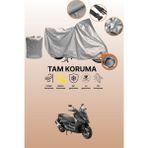 Dokaca Gri Kilit Uyumlu Kymco Xtown 250I Uyumlu Motor Brandası, Koruyucu Örtü