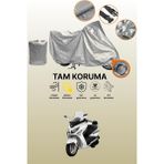 Dokaca Gri Kilit Uyumlu Sym Gts 250I Evo Uyumlu Motor Brandası, Koruyucu Örtü