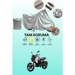Dokaca Gri Kilit Uyumlu Sym Nh x 125 Nfc Uyumlu Motor Brandası, Koruyucu Örtü