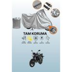 Dokaca Gri Kilit Uyumlu Sym Wolf 125 Uyumlu Motor Brandası, Koruyucu Örtü