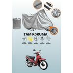 Dokaca Gri Kilit Uyumlu Yamaha Crypton Uyumlu Motor Brandası, Koruyucu Örtü