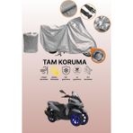 Dokaca Gri Kilit Uyumlu Yamaha Tricity 155 Uyumlu Motor Brandası, Koruyucu Örtü