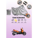 Dokaca Gri Kilit Uyumlu Yuki Defender Maxi Adv Uyumlu Motor Brandası, Koruyucu Örtü