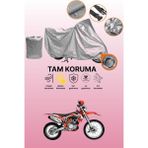 Dokaca Gri Kilit Uyumlu Yuki Dirty Paws Offroad Uyumlu Motor Brandası, Koruyucu Örtü