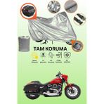 Dokaca Gri Kilit ve Arka Çanta Uyumlu Harley-Davidson Softail Sport Glide Uyumlu Motosiklet Brandası - Gri Arka Çanta ve Kilit Uyumlu