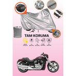 Dokaca Gri Kilit ve Arka Çanta Uyumlu Harley-Davidson Vrscd Night Rod Uyumlu Motosiklet Brandası - Gri Arka Çanta ve Kilit Uyumlu
