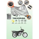 Dokaca Gri Kilit ve Arka Çanta Uyumlu Kanuni Breton 125 Uyumlu Motosiklet Brandası, Koruma Örtüsü - Gri Arka Çanta ve Kilit Uyumlu