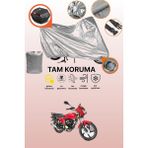 Dokaca Gri Kilit ve Arka Çanta Uyumlu Kanuni Breton Sl 125 Uyumlu Motosiklet Brandası, Koruma Örtüsü - Gri Arka Çanta ve Kilit Uyumlu