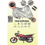 Dokaca Gri Kilit ve Arka Çanta Uyumlu Mondial 100 Superboy I Uyumlu Motosiklet Brandası, Koruma Örtüsü - Gri Arka Çanta ve Kilit Uyumlu