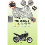 Dokaca Gri Kilit ve Arka Çanta Uyumlu Mondial 150 Z-One Uyumlu Motosiklet Brandası, Koruma Örtüsü - Gri Arka Çanta ve Kilit Uyumlu