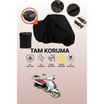 Dokaca Gri Kuba Çita 100R Max Uyumlu Motosiklet Brandası, Koruyucu Örtü, Motor Branda - Gri Arka Çanta ve Kilit Uyumsuz