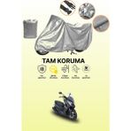 Dokaca Gri Kymco Dink R 150 Uyumlu Motosiklet Brandası, Koruyucu Örtü, Motor Branda - Gri Arka Çanta ve Kilit Uyumsuz