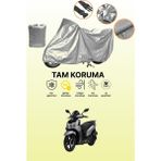 Dokaca Gri Sym Hd2 200I Uyumlu Motosiklet Brandası, Koruyucu Örtü, Motor Branda - Gri Arka Çanta ve Kilit Uyumsuz