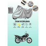 Dokaca Gri Sym Xs 125K Uyumlu Motosiklet Brandası, Koruyucu Örtü, Motor Branda - Gri Arka Çanta ve Kilit Uyumsuz