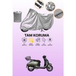 Dokaca Gri Yuki Mojito 125 Uyumlu Motosiklet Brandası, Koruyucu Örtü, Motor Branda - Gri Arka Çanta ve Kilit Uyumsuz