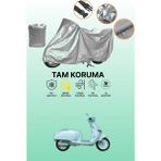 Dokaca Gri Yuki Mojito 50 Uyumlu Motosiklet Brandası, Koruyucu Örtü, Motor Branda - Gri Arka Çanta ve Kilit Uyumsuz