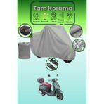 Dokaca Neo Gri Neon Fitilli Arka Çanta Uyumlu Arora Mojito 125 Uyumlu Motor Brandası, Koruyucu Örtü - Gri-Arka Çanta Uyumlu