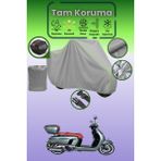 Dokaca Neo Gri Neon Fitilli Arka Çanta Uyumlu Arora Mojito Pro S Uyumlu Motor Brandası, Koruyucu Örtü - Gri-Arka Çanta Uyumlu