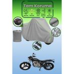 Dokaca Neo Gri Neon Fitilli Arka Çanta Uyumlu Mondial 150 Mr Vulture Uyumlu Motor Brandası, Koruyucu Örtü - Gri-Arka Çanta Uyumlu