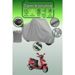 Dokaca Neo Gri Neon Fitilli Arka Çanta Uyumlu Suzuki An 125 Hk Uyumlu Motor Brandası, Koruyucu Örtü - Gri-Arka Çanta Uyumlu