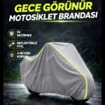Dokaca Neo Gri Neon Fitilli Arka Çanta Uyumlu Sym Hd Evo 200 Uyumlu Motor Brandası, Koruyucu Örtü - Gri-Arka Çanta Uyumlu