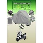 Dokaca Neo Gri Neon Fitilli Arka Çanta Uyumlu Sym Joymax 250I Abs Uyumlu Motor Brandası, Koruyucu Örtü - Gri-Arka Çanta Uyumlu