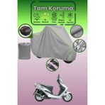Dokaca Neo Gri Neon Fitilli Arka Çanta Uyumlu Sym Vs 150 Uyumlu Motor Brandası, Koruyucu Örtü - Gri-Arka Çanta Uyumlu