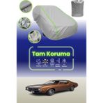 Dokaca Neo Gri Neon Fitilli Ford Mustang 1972 - 1973 Uyumlu Oto Branda Araba Brandası Koruma Örtüsü - Tek Renk