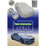 Dokaca Neo Gri Neon Fitilli Ford Mustang Vıı Uyumlu Oto Branda Araba Brandası Koruma Örtüsü - Tek Renk