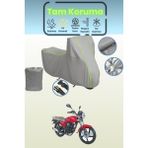 Dokaca Neo Gri Neon Fitilli Kanuni Breton S Uyumlu Motosiklet Brandası, Koruyucu Örtü, Motor Branda - Gri-Arka Çanta ve Kilit Uyumsuz