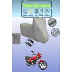 Dokaca Neo Gri Neon Fitilli Kanuni Breton Sl 125 Uyumlu Motosiklet Brandası, Koruyucu Örtü, Motor Branda - Gri-Arka Çanta ve Kilit Uyumsuz