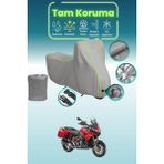 Dokaca Neo Gri Neon Fitilli Kilit Uyumlu Aprilia Caponord 1200 Abs Travel Pack Uyumlu Motor Brandası - Gri-Kilit Uyumlu