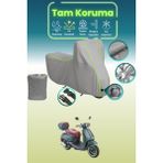 Dokaca Neo Gri Neon Fitilli Kilit Uyumlu Arora Mojito 125 Uyumlu Motor Brandası, Koruyucu Örtü - Gri-Kilit Uyumlu