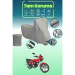 Dokaca Neo Gri Neon Fitilli Kilit Uyumlu Kanuni Breton Sl 125 Uyumlu Motor Brandası, Koruyucu Örtü - Gri-Kilit Uyumlu