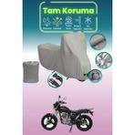 Dokaca Neo Gri Neon Fitilli Kilit Uyumlu Mondial 125 Vulture I Uyumlu Motor Brandası, Koruyucu Örtü - Gri-Kilit Uyumlu