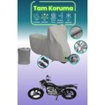 Dokaca Neo Gri Neon Fitilli Kilit Uyumlu Mondial 150 Mr Vulture Uyumlu Motor Brandası, Koruyucu Örtü - Gri-Kilit Uyumlu