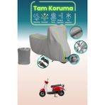 Dokaca Neo Gri Neon Fitilli Kilit Uyumlu Mondial 50 Turismo Uyumlu Motor Brandası, Koruyucu Örtü - Gri-Kilit Uyumlu