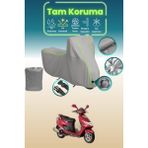 Dokaca Neo Gri Neon Fitilli Kilit Uyumlu Suzuki An 125 Hk Uyumlu Motor Brandası, Koruyucu Örtü - Gri-Kilit Uyumlu