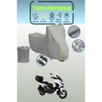 Dokaca Neo Gri Neon Fitilli Kuba Chia 125 Uyumlu Motosiklet Brandası, Koruyucu Örtü, Motor Branda - Gri-Arka Çanta ve Kilit Uyumsuz