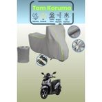 Dokaca Neo Gri Neon Fitilli Sym Hd2 200I Uyumlu Motosiklet Brandası, Koruyucu Örtü, Motor Branda - Gri-Arka Çanta ve Kilit Uyumsuz
