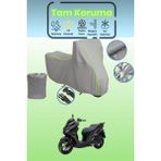Dokaca Neo Gri Neon Fitilli Sym Jet 14 Evo 200 Plus Uyumlu Motosiklet Brandası, Koruyucu Örtü, Motor Branda - Gri-Arka Çanta ve Kilit Uyumsuz