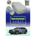 Dokaca Neo Gri Neon Fitilli Toyota Corolla Cross Uyumlu Oto Branda Araba Brandası Koruma Örtüsü - Tek Renk