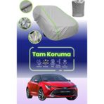 Dokaca Neo Gri Neon Fitilli Toyota Corolla Hatchback Uyumlu Oto Branda Araba Brandası Koruma Örtüsü - Tek Renk