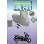 Dokaca Neo Gri Neon Fitilli Yamaha X-Max 125 Iron Max Abs Uyumlu Motosiklet Brandası, Koruyucu Örtü - Gri-Arka Çanta ve Kilit Uyumsuz